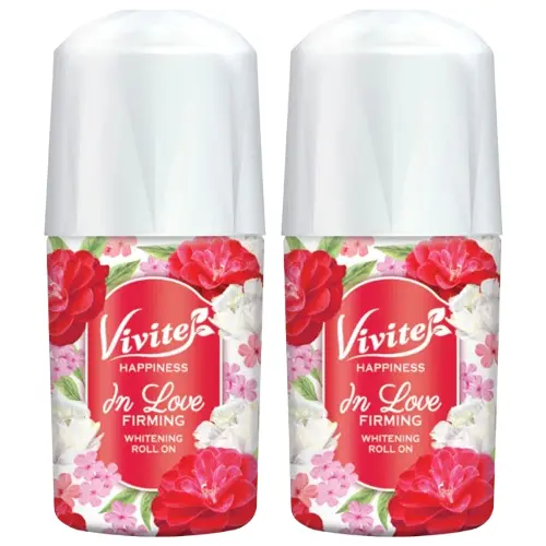 Vivite - Happiness In Love Firming Whitening Roll On 20ml. (Pack of 2)