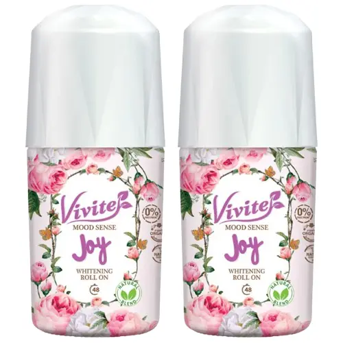 Vivite - Roll On Mood Sense Whitening (Pink) 25ml. (Pack of 2)
