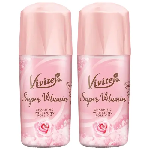 Vivite - Super Vitamin Charming Whitening Roll On 40ml. (Pack of 2)