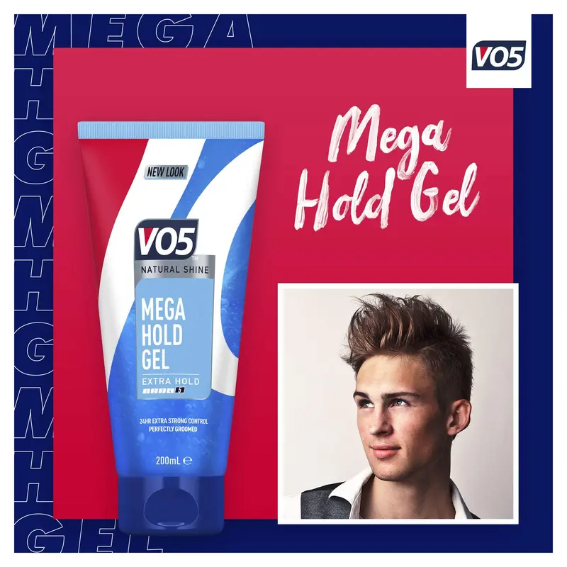 VO5 Mega Hold Styling Gel Extra Hold – 200ml