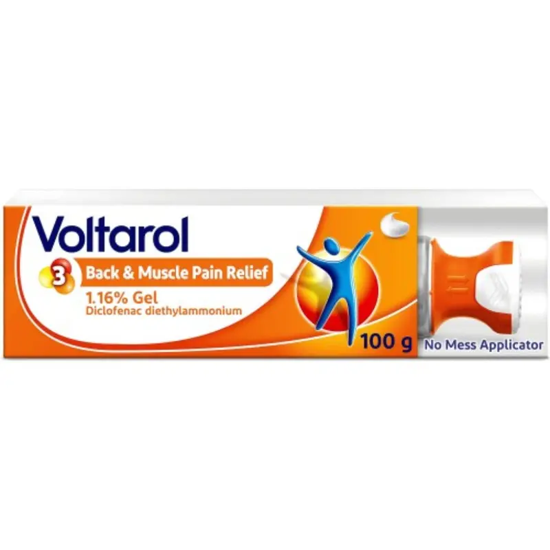 Voltarol Back & Muscle Pain Relief 1.16% Gel 100g with Applicator