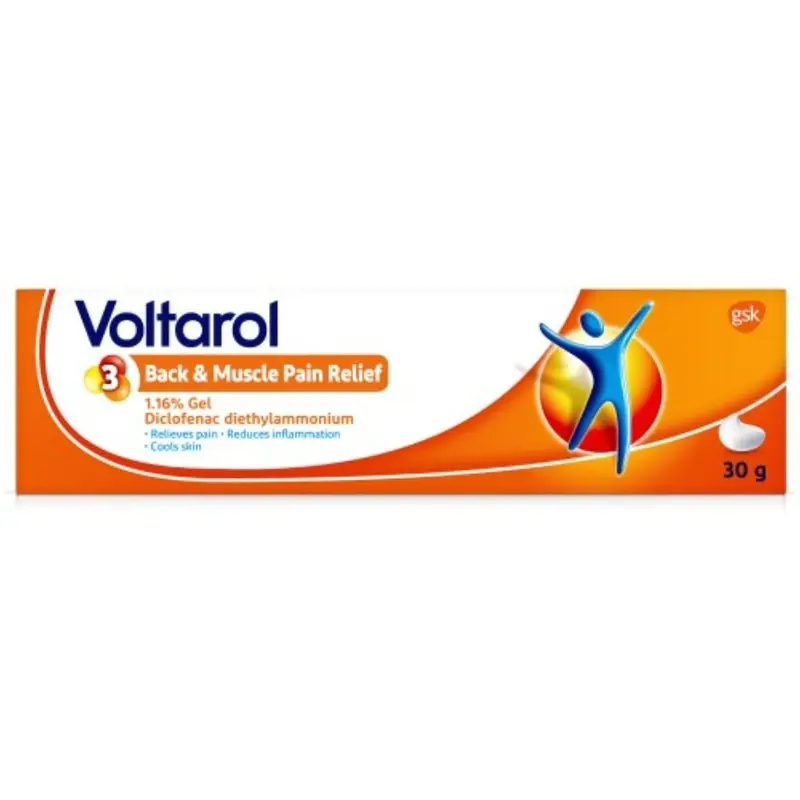 Voltarol Back & Muscle Pain Relief 1.16% Gel 30g