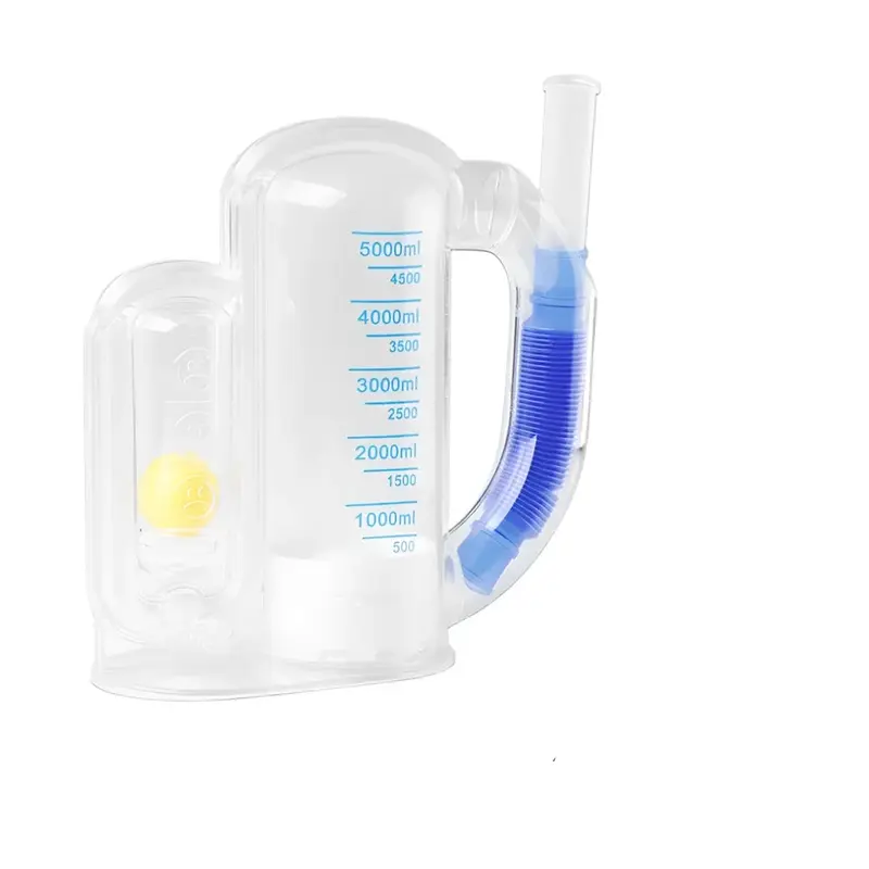 Volumetric Exerciser Lung Breathing Exerciser 3000/5000ml Spirometer Rehabilitation Trainer