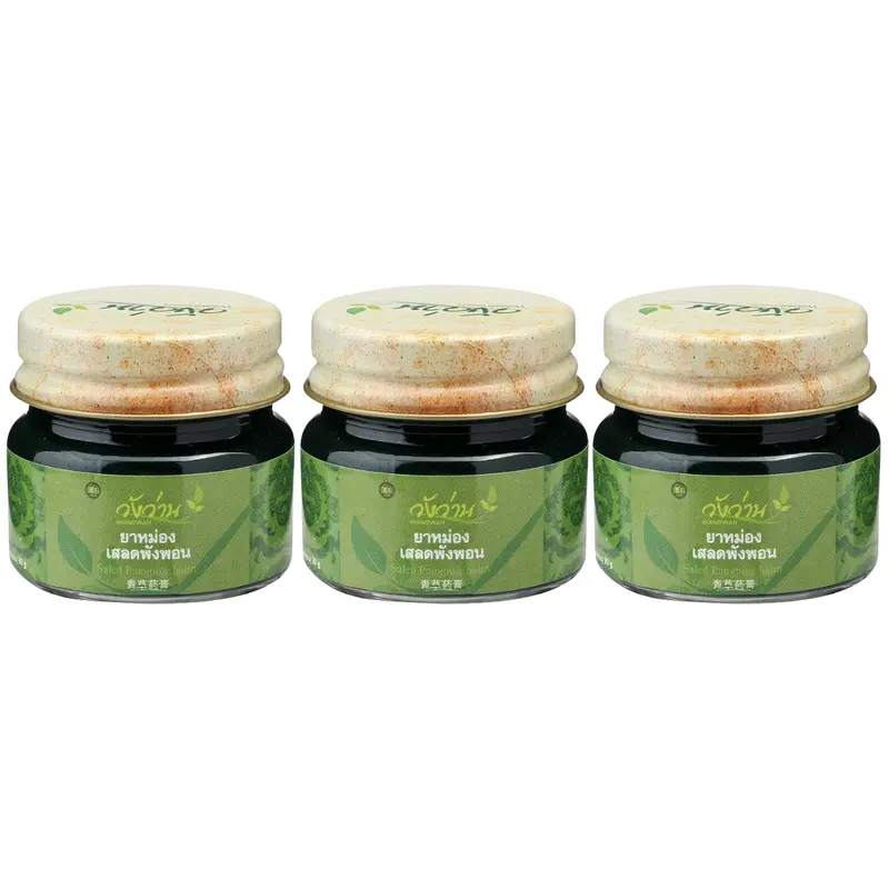 Wangwan Brand - Salet Pang Phon Balm 30g. (Pack of 3)