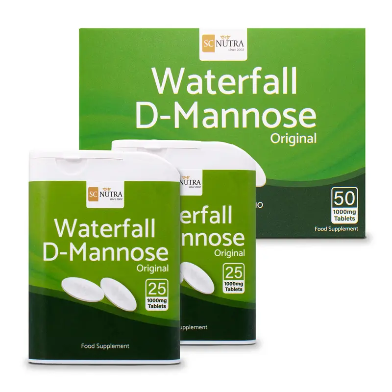 Waterfall D-Mannose 1000mg - 50 Tablets