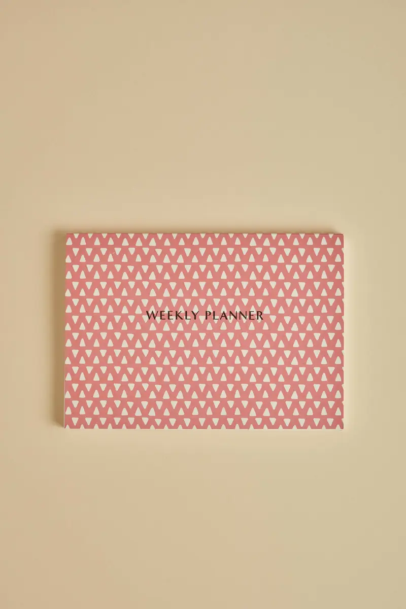 Weekly Planner Pink Triangles
