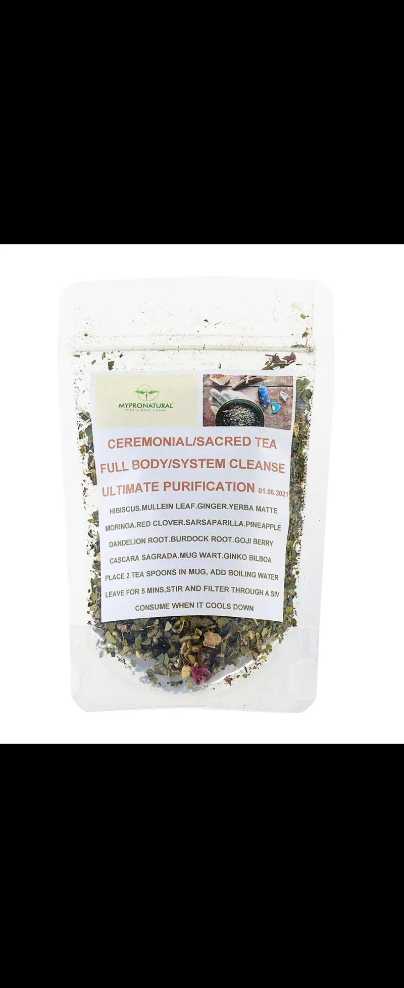 Weightloss Full Body Purification Sacred Herbal Ceremonial Tea 100g, 2 weeks Supply
