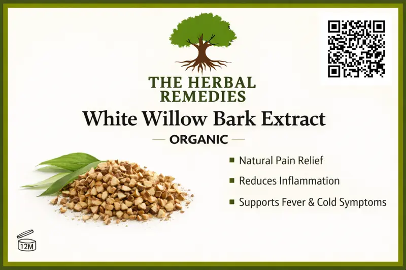 White Willow Bark Extract (Salix alba) | Natural Salicin | Joint & Musculoskeletal Support