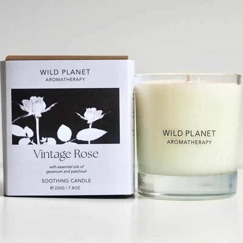 Wild Planet Aromatherapy - Vintage Rose Candle