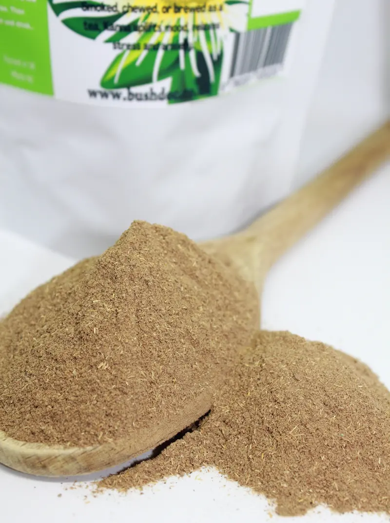 Wildcrafted Kanna Powder Fermented Sceletium Tortuosum South Africa Whole plant