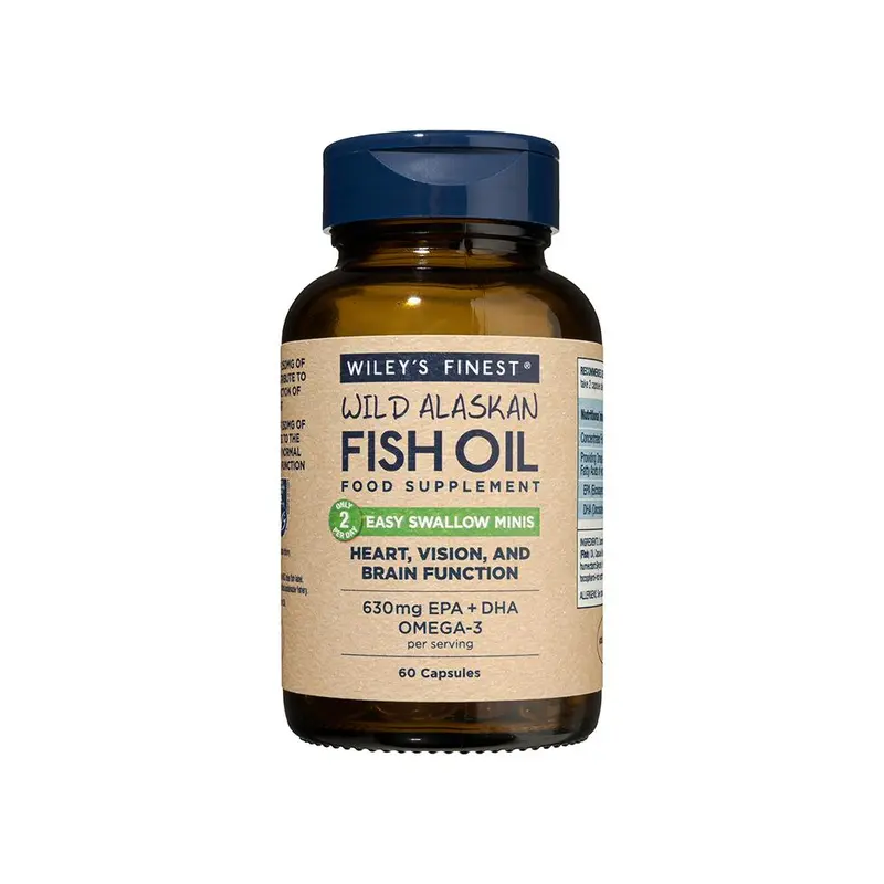 Wiley's Finest UK Omega 3 Easy Swallow Minis 60 Capsules