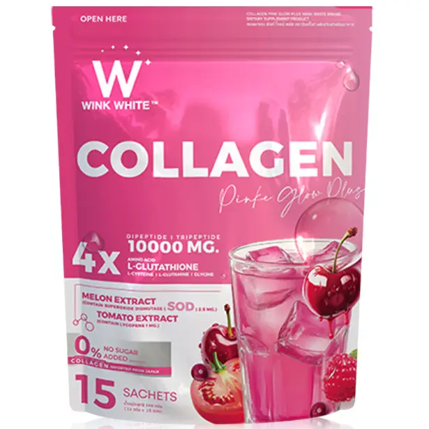 WinkWhite - Collagen Pink Glow Plus 12g. (15 Sachets)