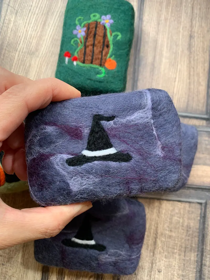 Witch’s Hat Felted Soap