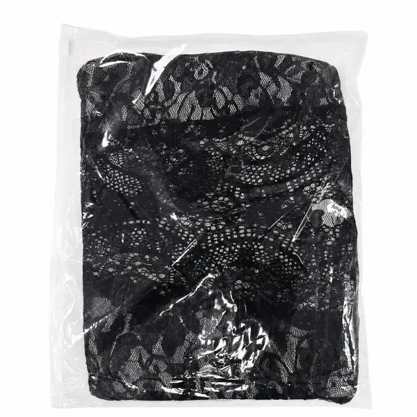 Women's Black Sheer Open-Cup Lace Babydoll – One Size
