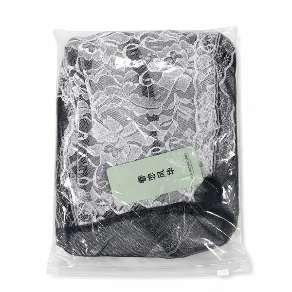 Women's Black & White Maid-Style Lingerie Dress – One Size
