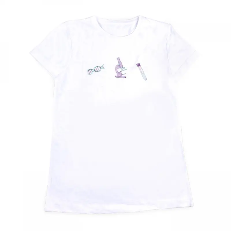 Women's Fitted T-Shirt Laboratory Technician White 100% Cotton