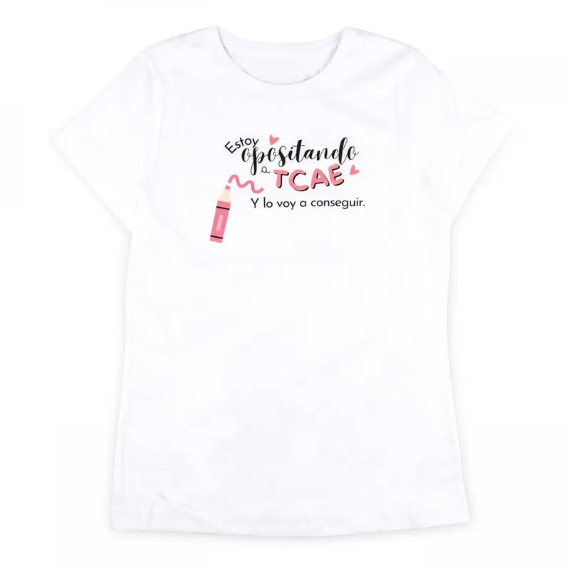 Women's Fitted T-Shirt Nurse TCAE White