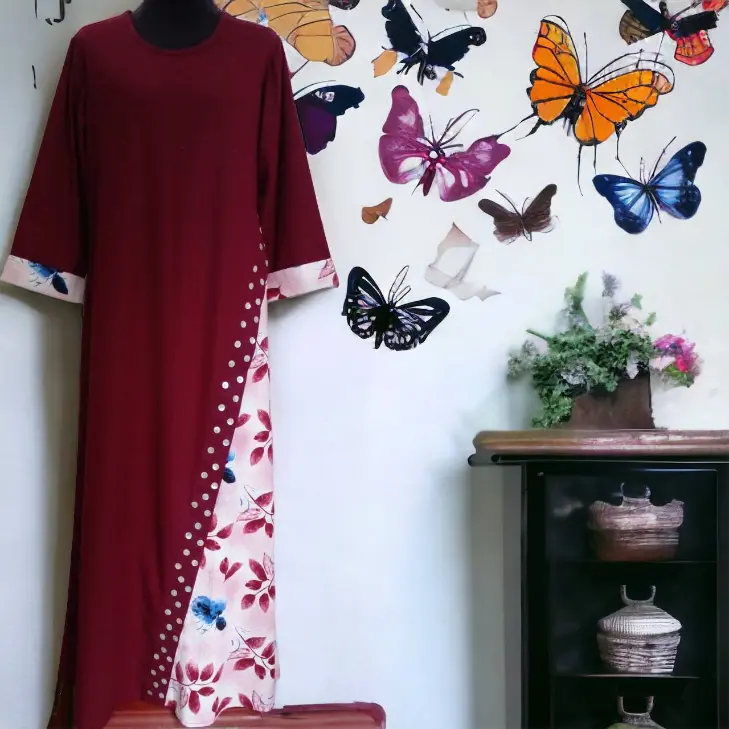 Women's Long Sleeve Floral Maxi Dress - Brit Lanka