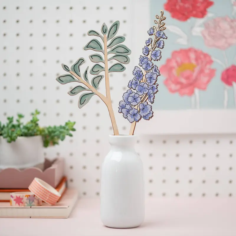 Wooden Birth Flowers - Sustainable Birthday Gift - UK Made