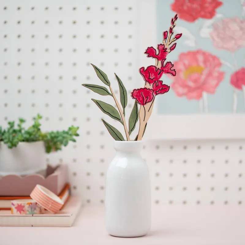 Wooden Birth Flowers - Sustainable Birthday Gift - UK Made