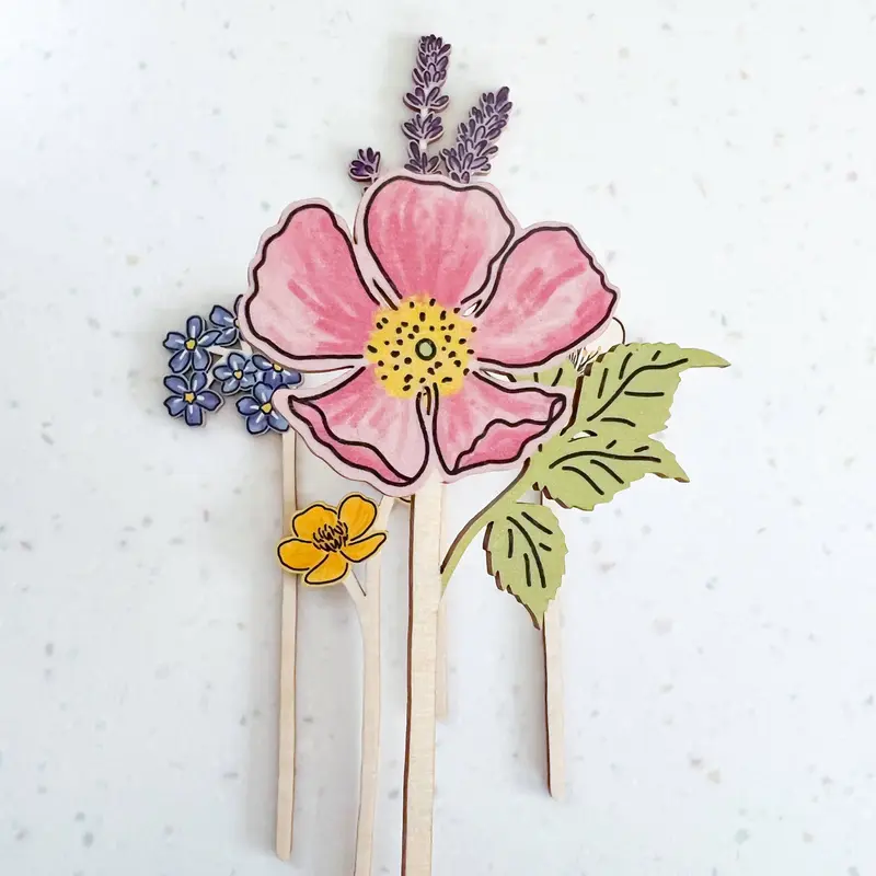 Wooden Wildflowers