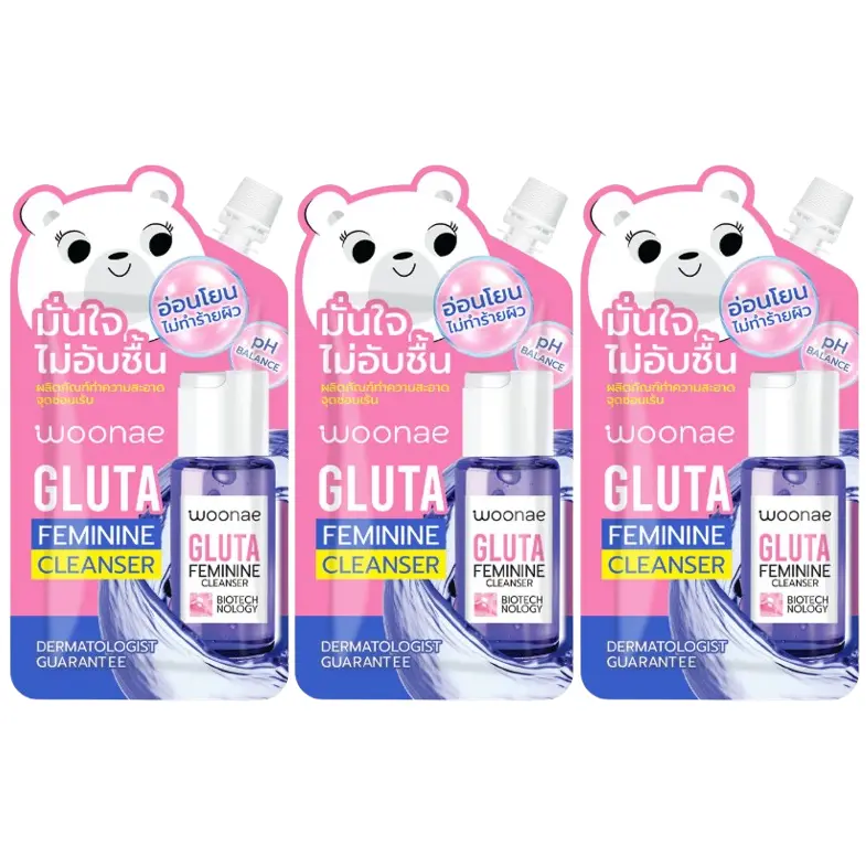 Woonae - Gluta Feminine Cleanser 30g. (Pack of 3)