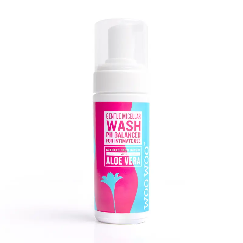 WooWoo Pamper It! Intimate Micellar Foam Wash PH Balanced with Aloe Vera