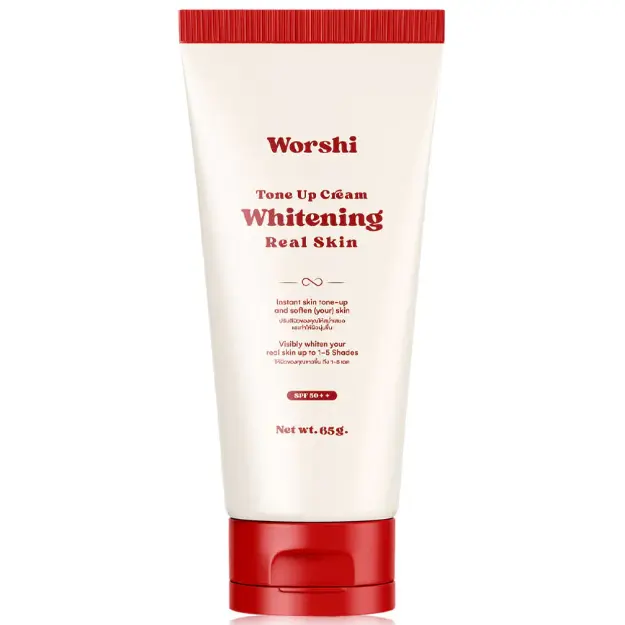 Worshi - Tone UP Cream Whitening Real Skin SPF50 PA++, #01 White Wip Crame 65g.