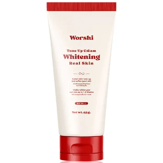 Worshi - Tone UP Cream Whitening Real Skin SPF50 PA++, #02 Waffle Honey 65g.