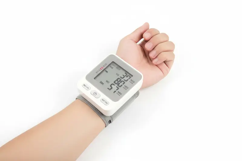 Wrist Blood Pressure Monitor Voice Automatic Digital Sphygmomanometer Detects Heart Rate Arrhythmia Pulse BP Monitor