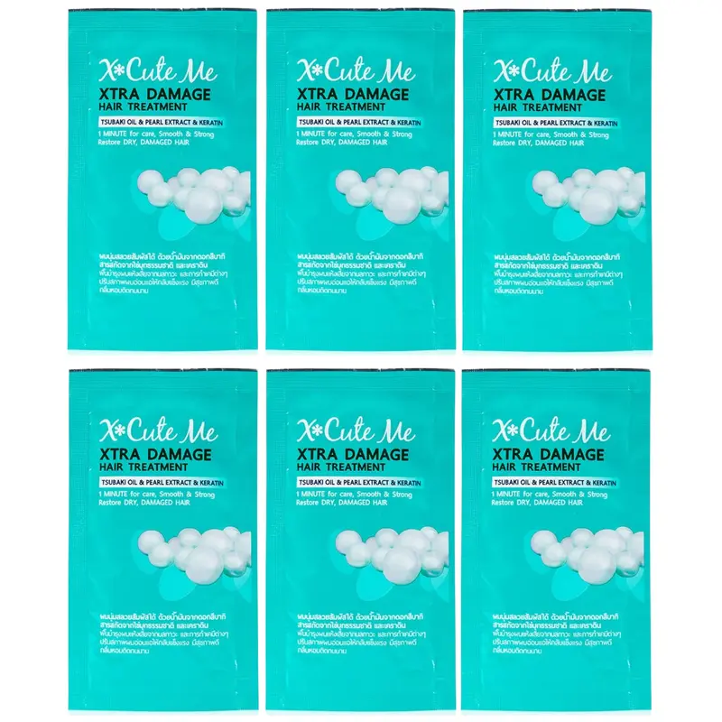 Xcuteme - Xtra Damage Hair Pearl Treatment 30ml. (Pack of 6)