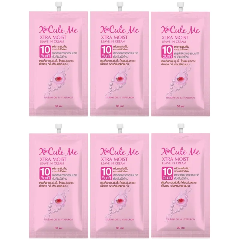 Xcuteme - Xtra Moist Leave In Hair Cream 30ml. (Pack of 6)