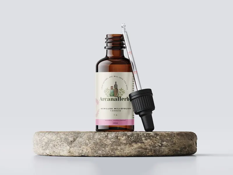 Yarrow tincture. Achillea millefolium. 1