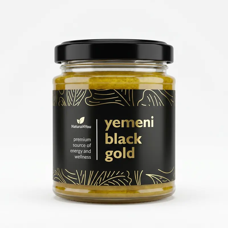 Yemeni Black Gold 220g - Premium Black Sidr Honey & Black Seed Nigella Sativa