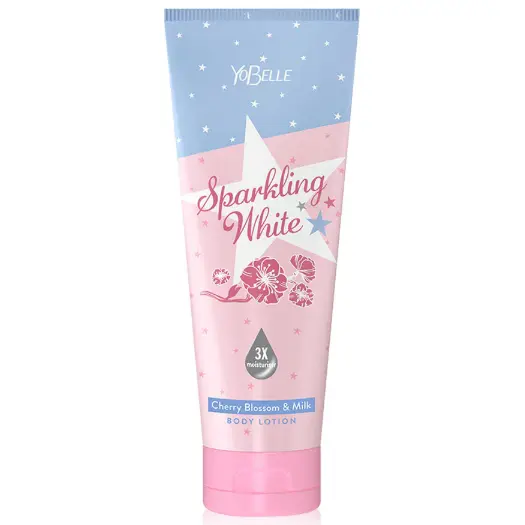 Yobelle - Sparkling White Cherry Blossom & Milk Body Lotion 200ml.