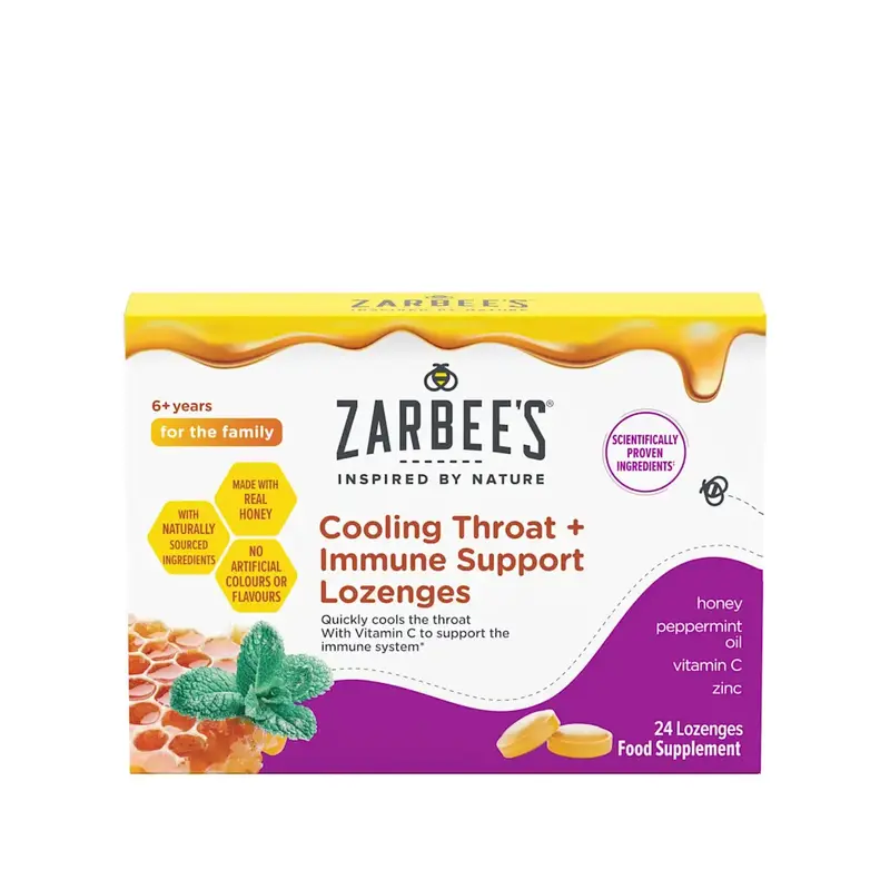 Zarbee’s Cooling Throat & Immune Support Lozenges