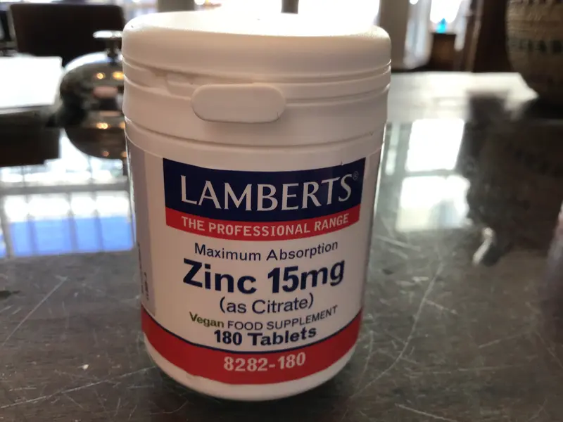 Zinc 15mg 180 tablets