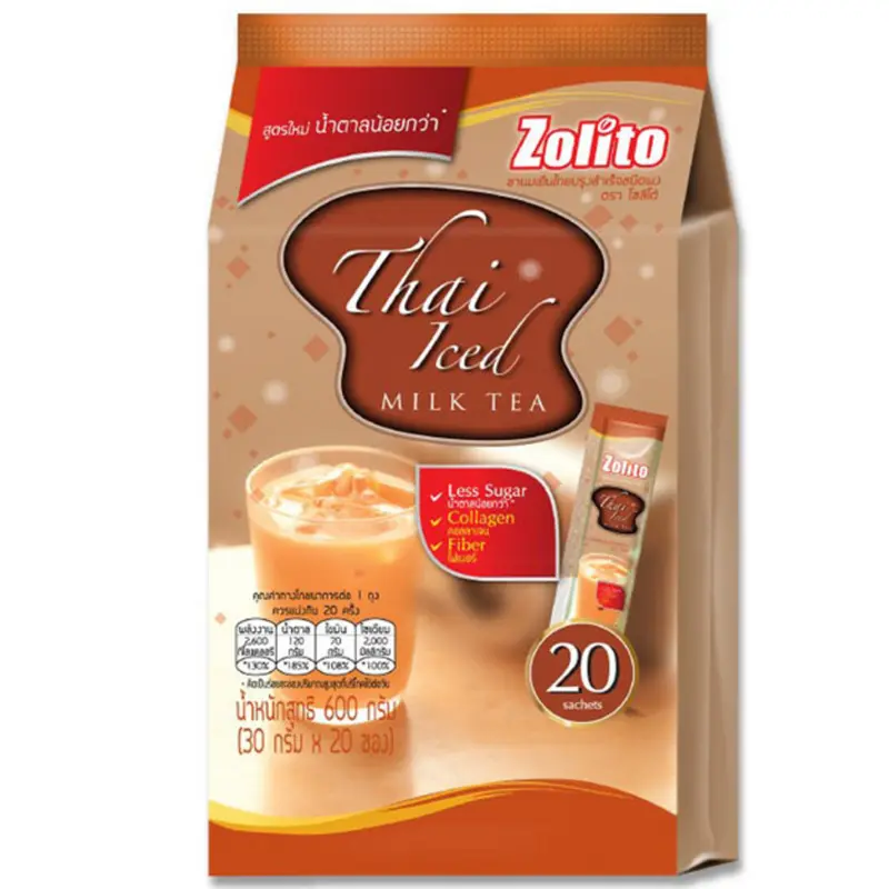 Zolito - Thai Iced Milk Tea Powder 600g. (30g. x 20 sachets)