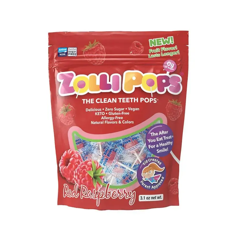 Zollipops® Sugar Free Lollipops Raspberry 3.1oz