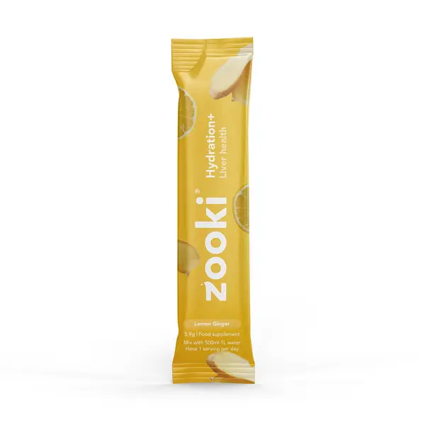 Zooki Electrolytes+ Liver Health Lemon Ginger 30 Sachets