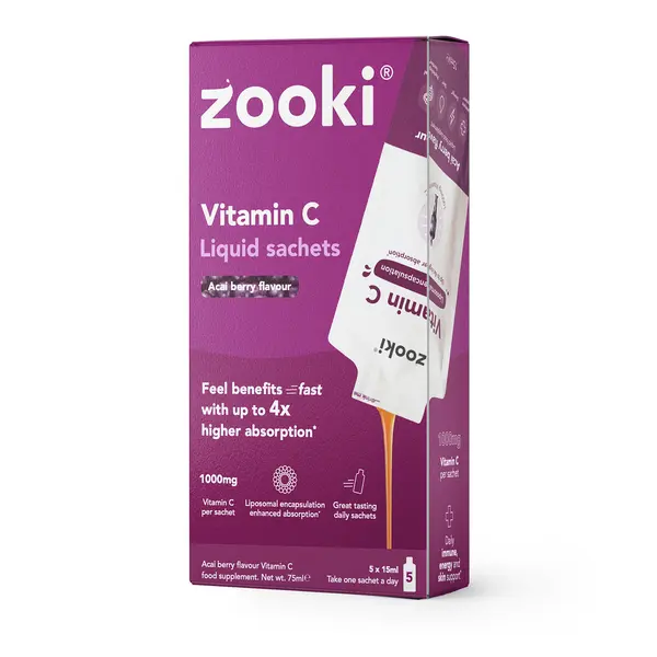 Zooki Liposomal Vitamin C 1,000mg Acai Berry 5 Sachets