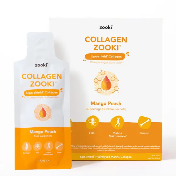 Zooki Marine Collagen 5,000mg Mango Peach 30 Sachets