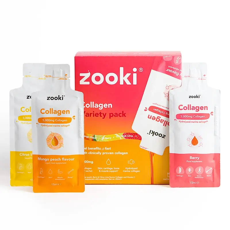 Zooki Marine Collagen 5,000mg Variety Pack 30 Sachets