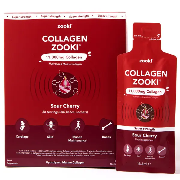 Zooki Super Strength Marine Collagen 11,000mg Cherry 30 Sachets