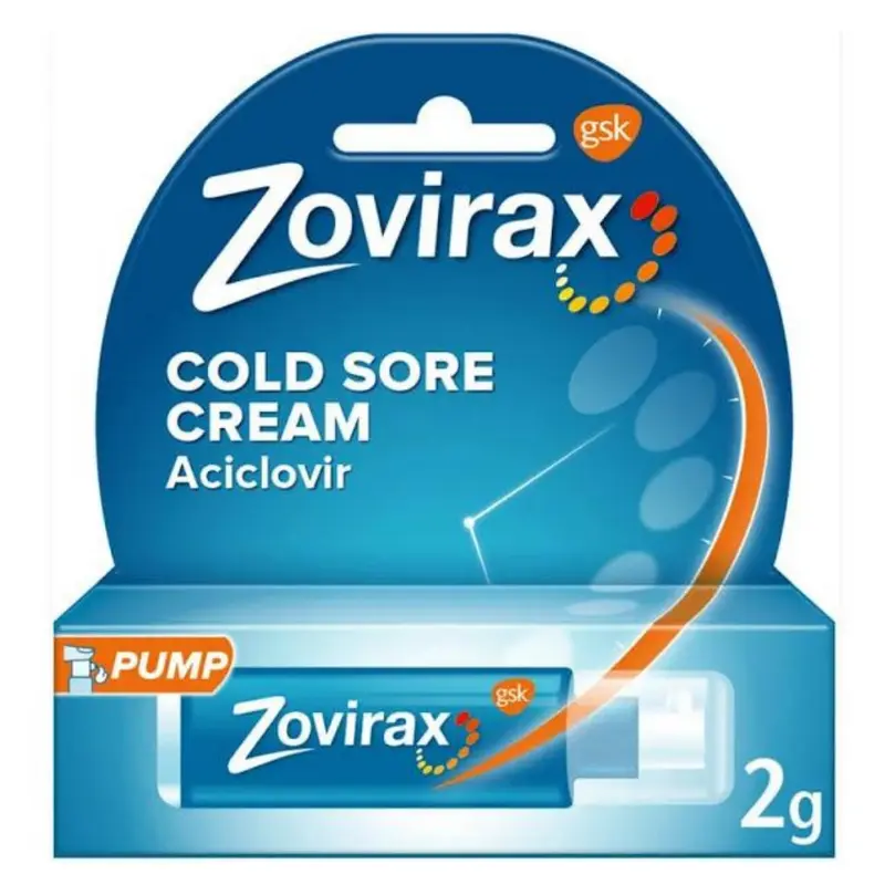 Zovirax Cold Sore Cream Aciclovir Pump 2g (N)