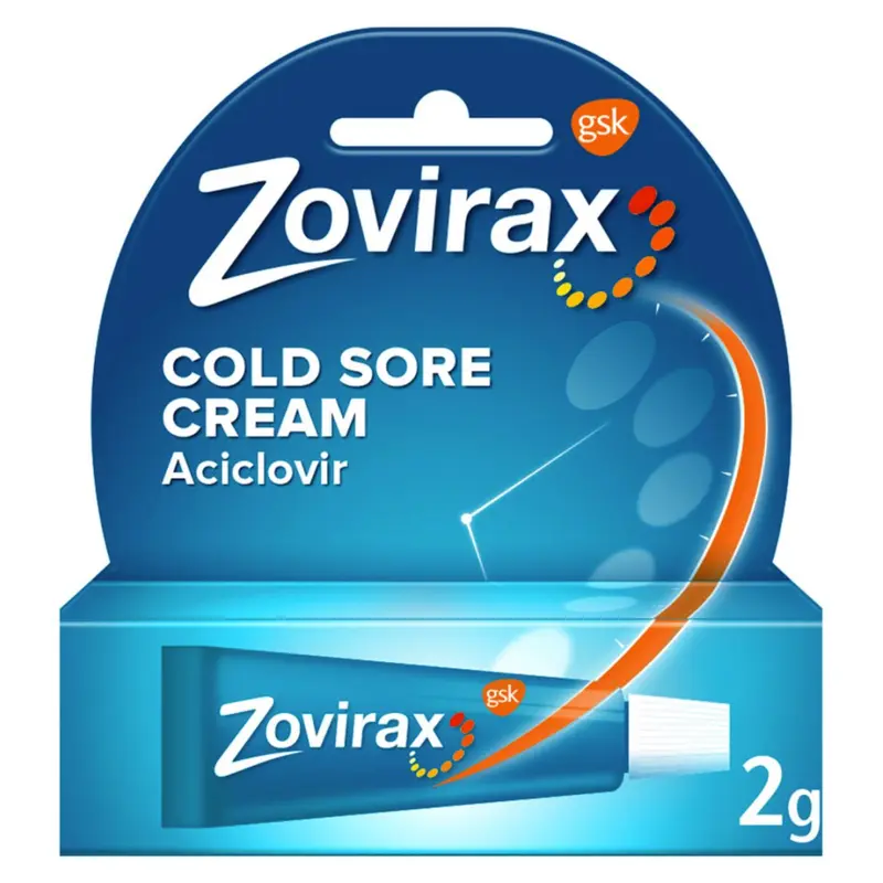 Zovirax Cold Sore Cream Aciclovir Tube 2g